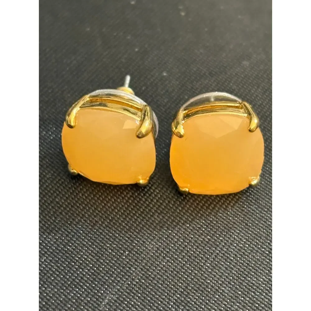 Kate Spade 0.5 Inch Cushion Stud Earrings Gold Tone